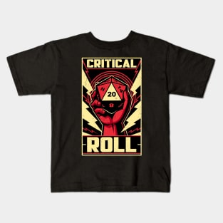 Critical Roll RPG Revolution - Cool Constructivism Poster Kids T-Shirt